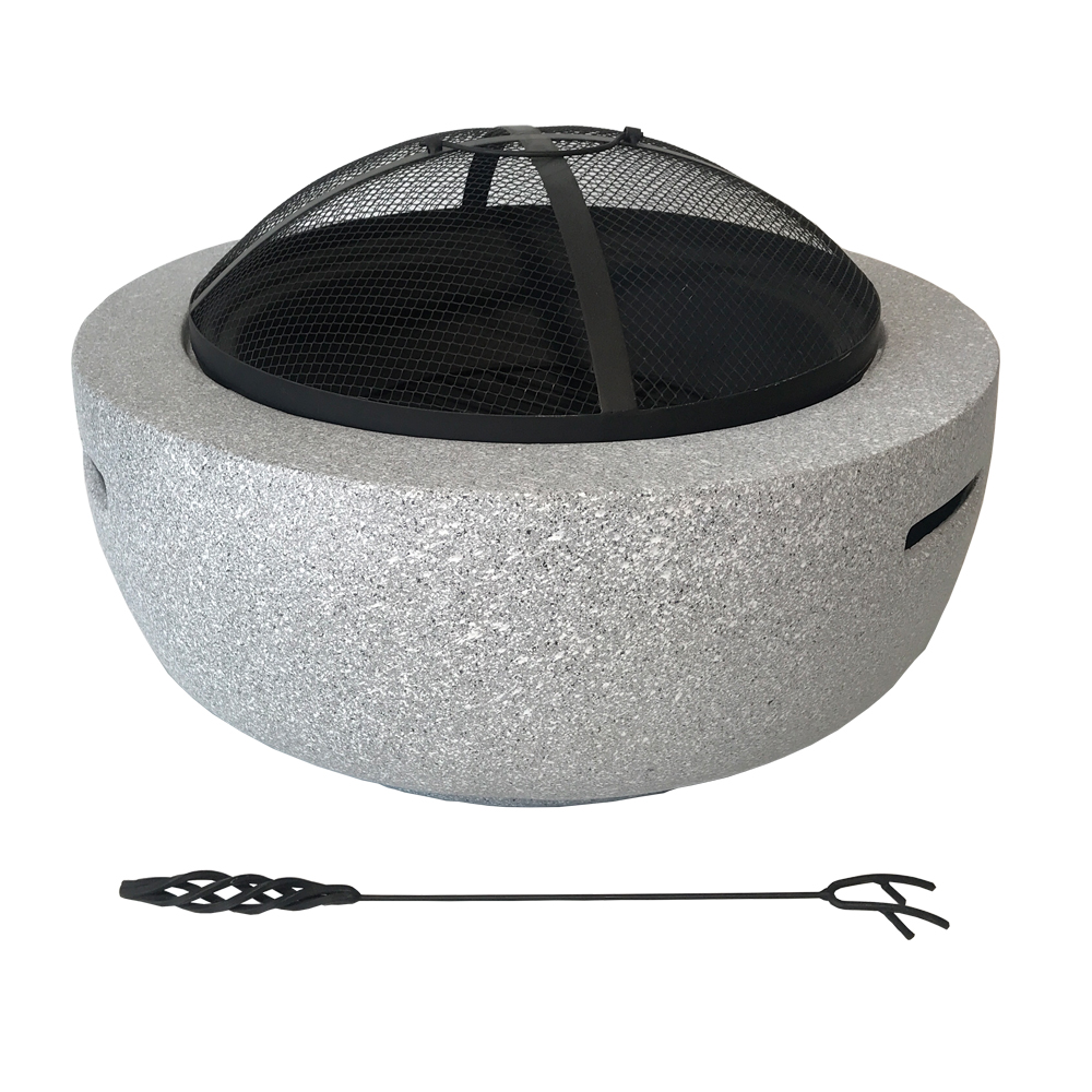 H25 2-IN-1 Multifunctional Fire Pit with BBQ Grill
