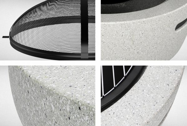 H25 2-IN-1 Multifunctional Fire Pit with BBQ Grill - Image 6