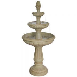 Classic 3-Tier Bird Bath Water Fountain Water Feature MZ13017GA